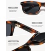 image:imageSOJOS Retro Rectangle TR90 Polarized Sunglasses for Men Women SJ2721  Unisex design driving fishing golf outdoor activities lightweight flexible frame UV400 protection scratch resistant lensesBrownGrey