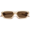 image:imageSOJOS Retro Rectangular Polarized Sunglasses Womens Men 90s Trendy Narrow Sun Glasses Slim Sunnies SJ2730BrownBrown