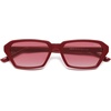 image:imageSOJOS Retro Rectangular Polarized Sunglasses Womens Men 90s Trendy Narrow Sun Glasses Slim Sunnies SJ2730RedRed Grading