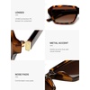 image:imageSOJOS Retro Rectangular Polarized Sunglasses Womens Men 90s Trendy Narrow Sun Glasses Slim Sunnies SJ2730TortoiseBrown Grading
