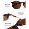image:imageSOJOS Round Polarized Sunglasses for Women TR90 Lightweight Frame SJ2716  Unisex running driving fishing golf outdoor activities UV400 protection multiple fashion colorsBrownBrown