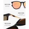 image:imageSOJOS Round Polarized Sunglasses for Women TR90 Lightweight Frame SJ2716  Unisex running driving fishing golf outdoor activities UV400 protection multiple fashion colorsBlackPink