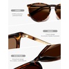 image:imageSOJOS Round Polarized Sunglasses for Women TR90 Lightweight Frame SJ2716  Unisex running driving fishing golf outdoor activities UV400 protection multiple fashion colorsTortoiseBrown