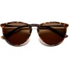 image:imageSOJOS Round Polarized Sunglasses for Women TR90 Lightweight Frame SJ2716  Unisex running driving fishing golf outdoor activities UV400 protection multiple fashion colorsTortoiseBrown