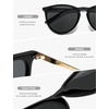 image:imageSOJOS Round Polarized Sunglasses for Women TR90 Lightweight Frame SJ2716  Unisex running driving fishing golf outdoor activities UV400 protection multiple fashion colorsBlackGrey