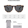image:imageSOJOS Round Polarized Sunglasses for Women TR90 Lightweight Frame SJ2716  Unisex running driving fishing golf outdoor activities UV400 protection multiple fashion colorsTortoiseGrey