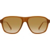 image:imageSOJOS Tangle Free Retro Polarized Aviator Sunglasses for Women MenXLarge  Ultra Light amp Flexible TR90 FramesHandmade Acetate TemplesUV400 protection TAC LensesIdeal for Driving and All SportsBrownbrown