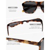 image:imageSOJOS Tangle Free Retro Polarized Aviator Sunglasses for Women MenXLarge  Ultra Light amp Flexible TR90 FramesHandmade Acetate TemplesUV400 protection TAC LensesIdeal for Driving and All SportsDemigrey