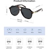 image:imageSOJOS Tangle Free Trendy Polarized Aviator Sunglasses for Women MenXLarge  Sturdy Light Weight PC Frames and TemplesSleek Copper ElementsUV400 protection TAC LensesIdeal for Driving and All SportsDemigrey