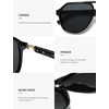 image:imageSOJOS Tangle Free Trendy Polarized Aviator Sunglasses for Women MenXLarge  Sturdy Light Weight PC Frames and TemplesSleek Copper ElementsUV400 protection TAC LensesIdeal for Driving and All SportsBlackgrey