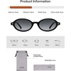 image:imageSOJOS Trendy Oval TR90 Polarized Sunglasses Womens Men SJ2720  Unisex design UV400 protection lenses driving outdoor retro activitiesBlackGrey