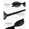 image:imageSOJOS Trendy Oval TR90 Polarized Sunglasses Womens Men SJ2720  Unisex design UV400 protection lenses driving outdoor retro activitiesBlackGrey