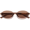 image:imageSOJOS Trendy Oval TR90 Polarized Sunglasses Womens Men SJ2720  Unisex design UV400 protection lenses driving outdoor retro activitiesBrownBrown