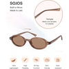 image:imageSOJOS Trendy Oval TR90 Polarized Sunglasses Womens Men SJ2720  Unisex design UV400 protection lenses driving outdoor retro activitiesBrownBrown