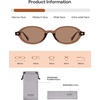 image:imageSOJOS Trendy Oval TR90 Polarized Sunglasses Womens Men SJ2720  Unisex design UV400 protection lenses driving outdoor retro activitiesBrownBrown