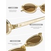 image:imageSOJOS Trendy Oval TR90 Polarized Sunglasses Womens Men SJ2720  Unisex design UV400 protection lenses driving outdoor retro activitiesChampagneLight Brown