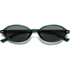image:imageSOJOS Trendy Oval TR90 Polarized Sunglasses Womens Men SJ2720  Unisex design UV400 protection lenses driving outdoor retro activitiesGreenGrey