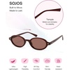 image:imageSOJOS Trendy Oval TR90 Polarized Sunglasses Womens Men SJ2720  Unisex design UV400 protection lenses driving outdoor retro activitiesRedRed