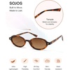 image:imageSOJOS Trendy Oval TR90 Polarized Sunglasses Womens Men SJ2720  Unisex design UV400 protection lenses driving outdoor retro activitiesTortoiseBrown Grading