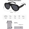image:imageSOJOS Trendy Oversized Polarized Aviator Sunglasses Womens Men SJ2390  Retro Vintage 70s Style UV Protection Shield Sun GlassesBlackGrey