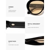 image:imageSOJOS Trendy Oversized Polarized Aviator Sunglasses Womens Men SJ2390  Retro Vintage 70s Style UV Protection Shield Sun GlassesBlackLight Brown