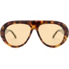 image:imageSOJOS Trendy Oversized Polarized Aviator Sunglasses Womens Men SJ2390  Retro Vintage 70s Style UV Protection Shield Sun GlassesBrown TortoiseLight Brown
