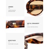 image:imageSOJOS Trendy Oversized Polarized Aviator Sunglasses Womens Men SJ2390  Retro Vintage 70s Style UV Protection Shield Sun GlassesBrown TortoiseLight Brown