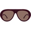 image:imageSOJOS Trendy Oversized Polarized Aviator Sunglasses Womens Men SJ2390  Retro Vintage 70s Style UV Protection Shield Sun GlassesDeep BurgundyReddishbrown
