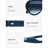 image:imageSOJOS Trendy Oversized Polarized Aviator Sunglasses Womens Men SJ2390  Retro Vintage 70s Style UV Protection Shield Sun GlassesNavy BlueGradient Blue
