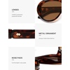 image:imageSOJOS Trendy Oversized Polarized Aviator Sunglasses Womens Men SJ2390  Retro Vintage 70s Style UV Protection Shield Sun GlassesTortoiseBrown