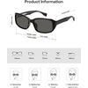 image:imageSOJOS Vintage Square Sunglasses for Women Men Retro Wrap Around Sunnies for Driving UV Protections SJ2764BlackGrey