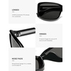 image:imageSOJOS Vintage Square Sunglasses for Women Men Retro Wrap Around Sunnies for Driving UV Protections SJ2764BlackGrey