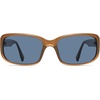 image:imageSOJOS Vintage Square Sunglasses for Women Men Retro Wrap Around Sunnies for Driving UV Protections SJ2764Brown Frame Blue