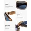 image:imageSOJOS Vintage Square Sunglasses for Women Men Retro Wrap Around Sunnies for Driving UV Protections SJ2764Brown Frame Blue