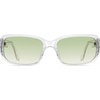 image:imageSOJOS Vintage Square Sunglasses for Women Men Retro Wrap Around Sunnies for Driving UV Protections SJ2764ClearGreen Grading