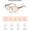 image:imageSOJOS Vintage Square Sunglasses for Women Men Retro Wrap Around Sunnies for Driving UV Protections SJ2764Light BrownPink Grading