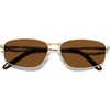 image:imageSOJOS 2026 Square Metal Sunglasses for Women UV400 Shades SJ1293  Protection Driving Fishing EyewearGoldBrown