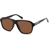 image:imageSOJOS Tangle Free Retro Polarized Aviator Sunglasses for Women MenXLarge  Ultra Light amp Flexible TR90 FramesHandmade Acetate TemplesUV400 protection TAC LensesIdeal for Driving and All SportsBlackbrown
