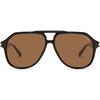 image:imageSOJOS Tangle Free Trendy Polarized Aviator Sunglasses for Women MenXLarge  Sturdy Light Weight PC Frames and TemplesSleek Copper ElementsUV400 protection TAC LensesIdeal for Driving and All SportsBlackbrown