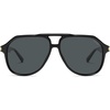 image:imageSOJOS Tangle Free Trendy Polarized Aviator Sunglasses for Women MenXLarge  Sturdy Light Weight PC Frames and TemplesSleek Copper ElementsUV400 protection TAC LensesIdeal for Driving and All SportsBlackgrey