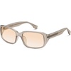 image:imageSOJOS Vintage Square Sunglasses for Women Men Retro Wrap Around Sunnies for Driving UV Protections SJ2764Light BrownPink Grading