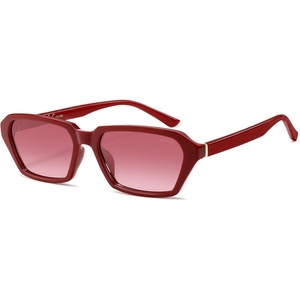 image:imageSOJOS Retro Rectangular Polarized Sunglasses Womens Men 90s Trendy Narrow Sun Glasses Slim Sunnies SJ2730RedRed Grading