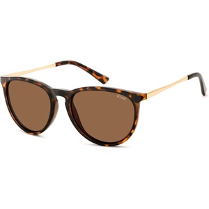 image:imageSOJOS Round Polarized Sunglasses for Women TR90 Lightweight Frame SJ2716  Unisex running driving fishing golf outdoor activities UV400 protection multiple fashion colorsTortoiseBrown