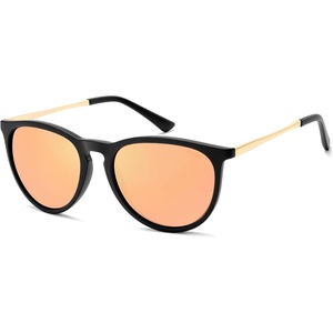 image:imageSOJOS Round Polarized Sunglasses for Women TR90 Lightweight Frame SJ2716  Unisex running driving fishing golf outdoor activities UV400 protection multiple fashion colorsBlackPink