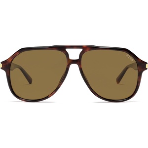 image:imageSOJOS Tangle Free Trendy Polarized Aviator Sunglasses for Women MenXLarge  Sturdy Light Weight PC Frames and TemplesSleek Copper ElementsUV400 protection TAC LensesIdeal for Driving and All SportsTortoisebrown