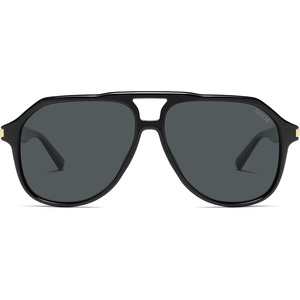 image:imageSOJOS Tangle Free Trendy Polarized Aviator Sunglasses for Women MenXLarge  Sturdy Light Weight PC Frames and TemplesSleek Copper ElementsUV400 protection TAC LensesIdeal for Driving and All SportsBlackgrey