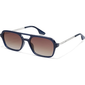image:imageSOJOS Vintage Polarized Aviator Sunglasses for Women Men 70s Retro Flat Narrow Rectangular Womens Glasses SJ2186Milky Blue