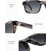 image:imageSOJOS Acetate Rectangle Polarized Sunglasses KAI  Lightweight Frame UV400 Protection Durable Ideal for Men and Women Perfect for Driving and TravelGreytortoiseGrey
