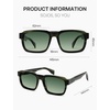 image:imageSOJOS Acetate Rectangle Polarized Sunglasses KAI  Lightweight Frame UV400 Protection Durable Ideal for Men and Women Perfect for Driving and TravelGreentortoiseGreen