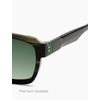 image:imageSOJOS Acetate Rectangle Polarized Sunglasses KAI  Lightweight Frame UV400 Protection Durable Ideal for Men and Women Perfect for Driving and TravelGreentortoiseGreen
